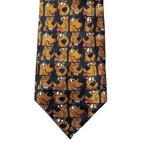 Briefly Stated Cartoon Network Scooby Doo Silk Necktie Tie Novelty Cartoon Dogs